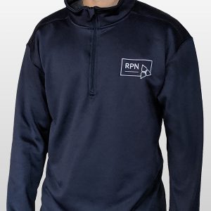 Blue Half Zipped Sweatshirt - "RPN"