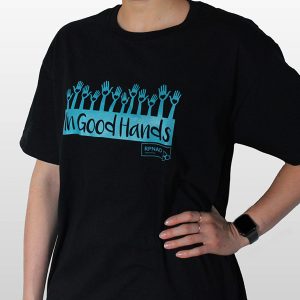 Black T-Shirt with imprint "In Good Hands" - WeRPN